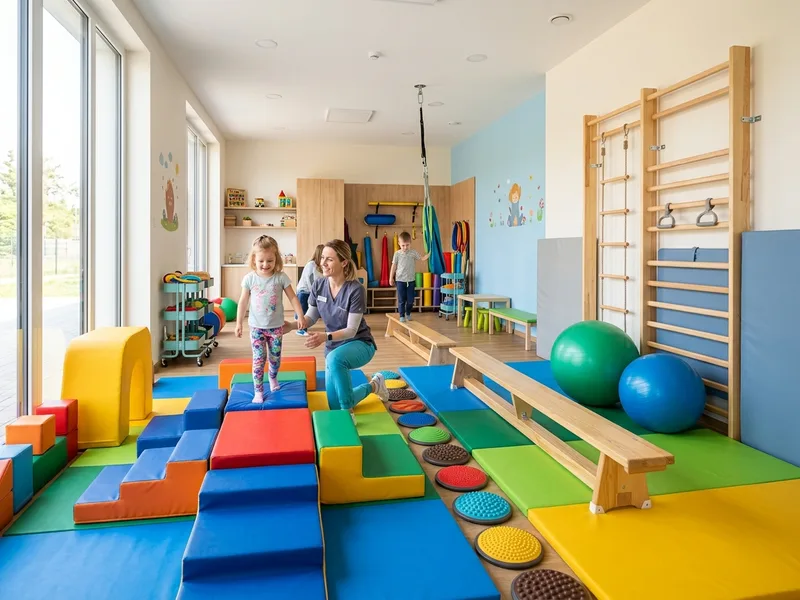Área de psicomotricidad y juego motor en SANARI Latacunga
